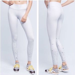 Alo High-Waist Airbrush Leggings Metallic Silver